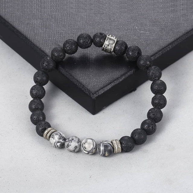 Unique Natural Tiger Eye Stone Men's Beaded Bracelet