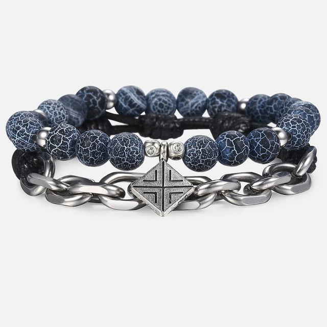 Unique Natural Tiger Eye Stone Men's Beaded Bracelet